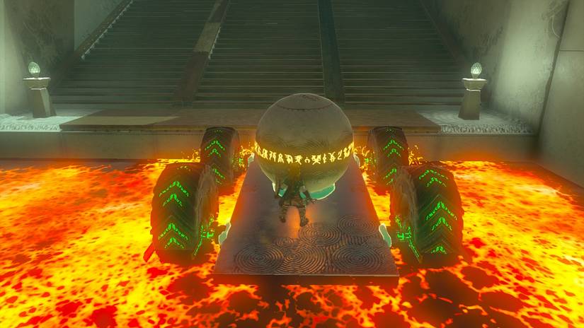 zelda tears of the kingdom tukarok shrine lava car puzzle 1