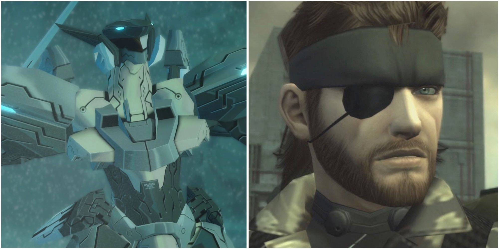 Jehuty in Zone Of The Enders The Second Runner and Big Boss in Metal Gear Solid 3