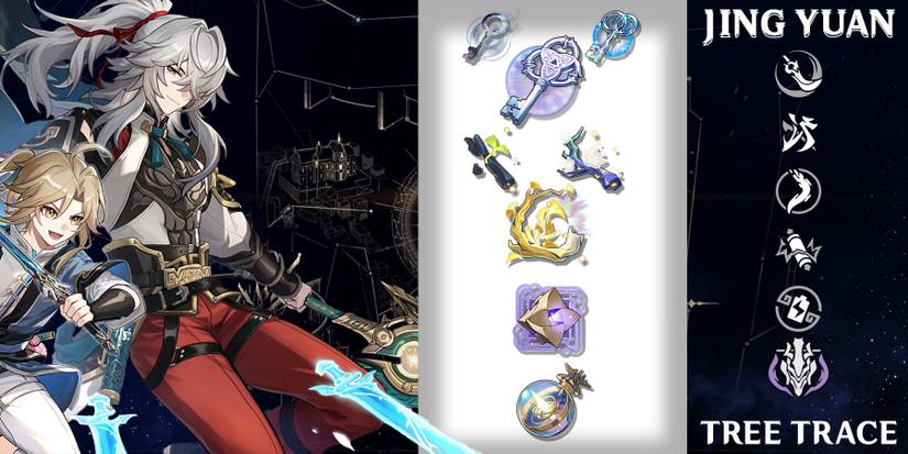 jing yuan skills tree trace materials in honkai star rail