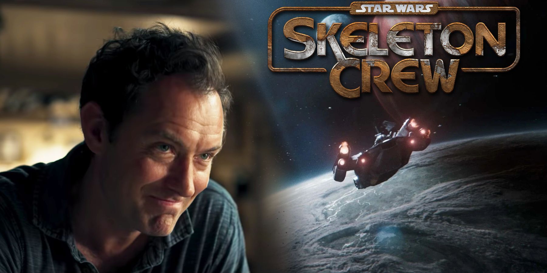 Jude Law Teases Details On His Star Wars Skeleton Crew Character   Jude Law Star Wars Skeleton Crew 1 