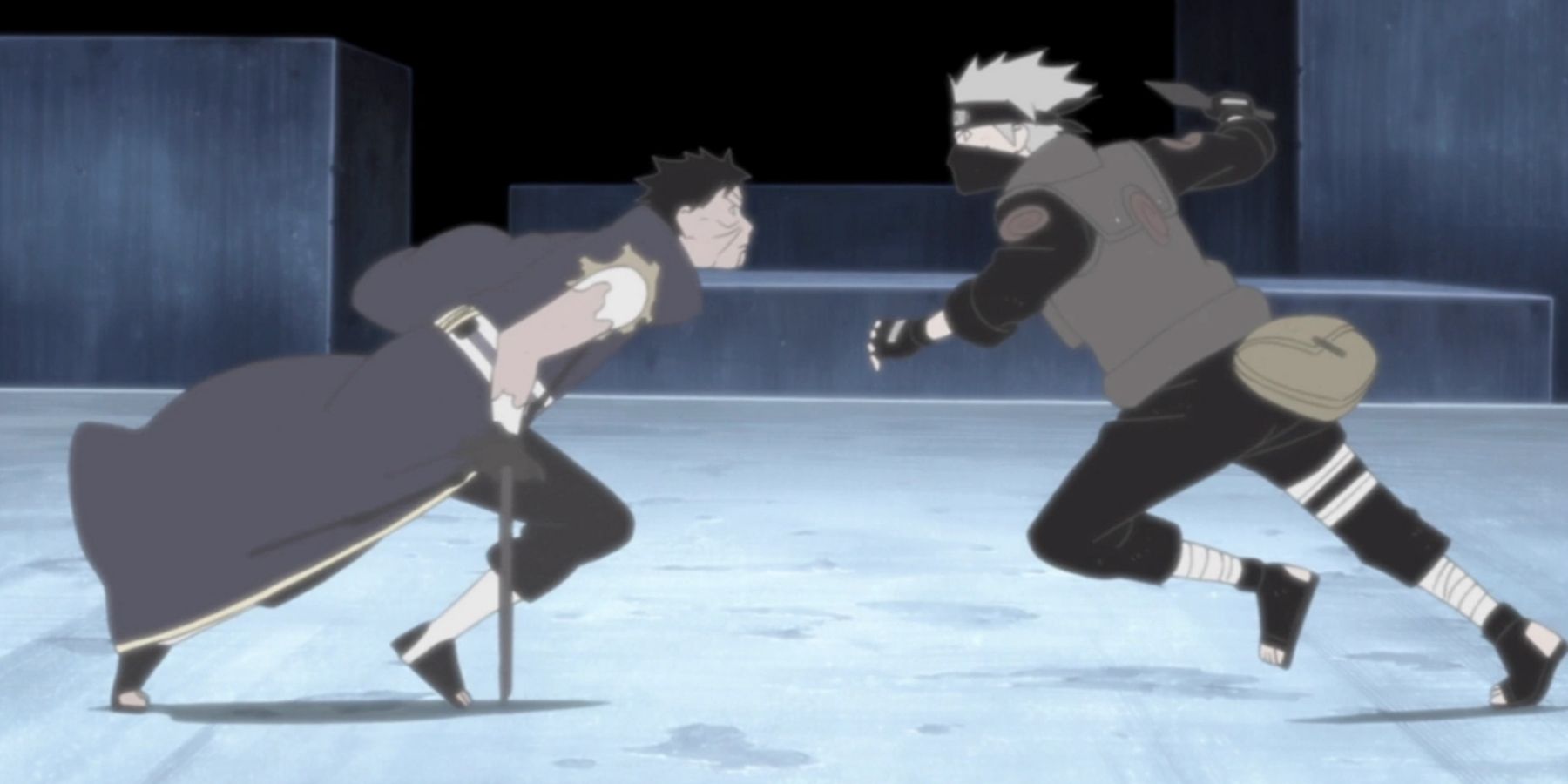 Kakashi and Obito Fight