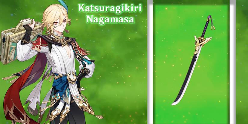 kaveh using katsuragikiri nagamasa in genshin impact