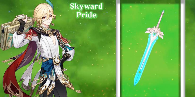 kaveh using skyward pride in genshin impact