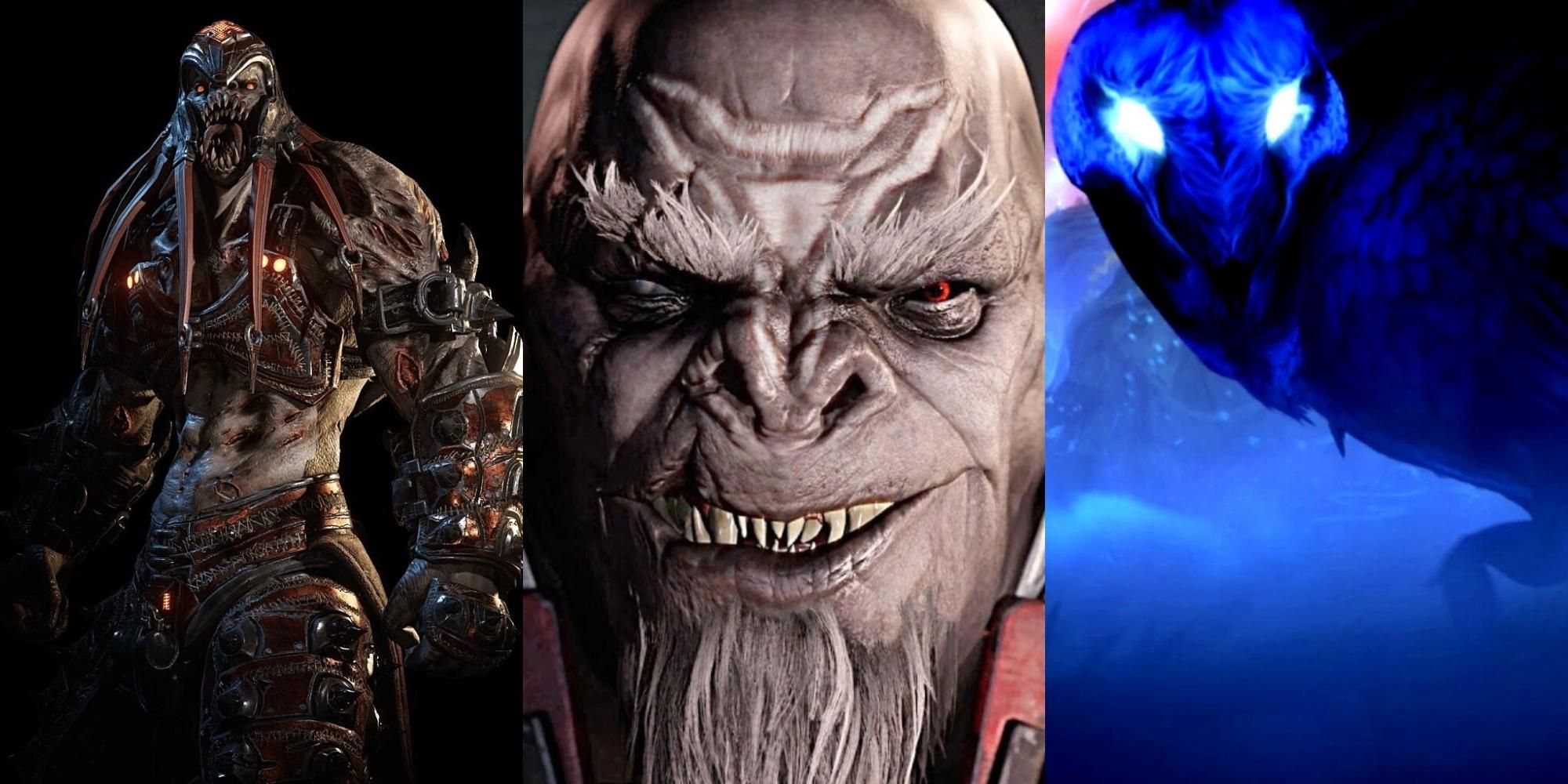 Ketor Skorge in Gears of War 2, War Chief Escharum in Halo Infinite, Kuro in Ori and the Blind Forest