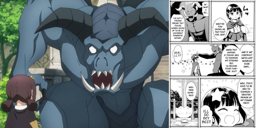 KonoSuba Explosion differences between anime and manga Lord Hohst and Komekko KonoSuba: An Explosion on This Wonderful World!