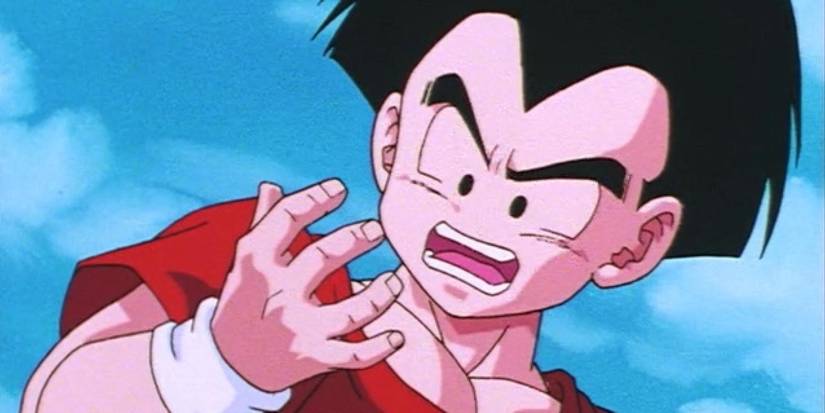 Krillin with long hair during the Buu Saga in Dragon Ball Z