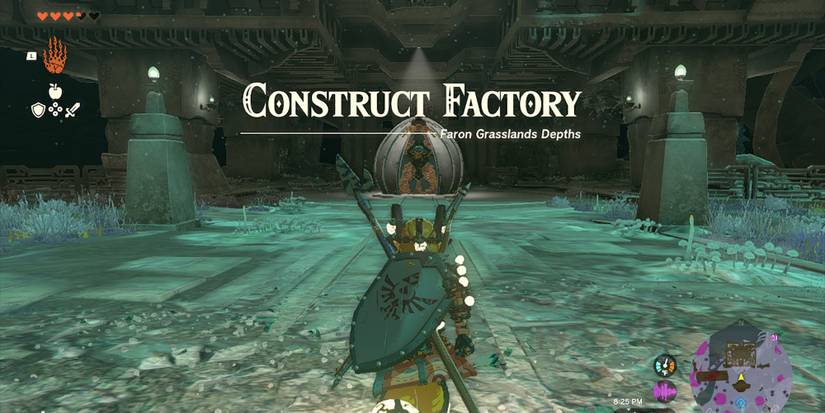 Legend of Zelda Tears Of The Kingdom - Arriving At Construct Factory Near Wellspring Of Courage