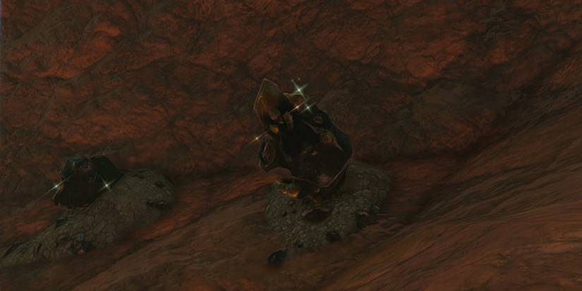 Legend of Zelda Tears of the Kingdom - Image Of Both A Regular And Rare Ore Deposit