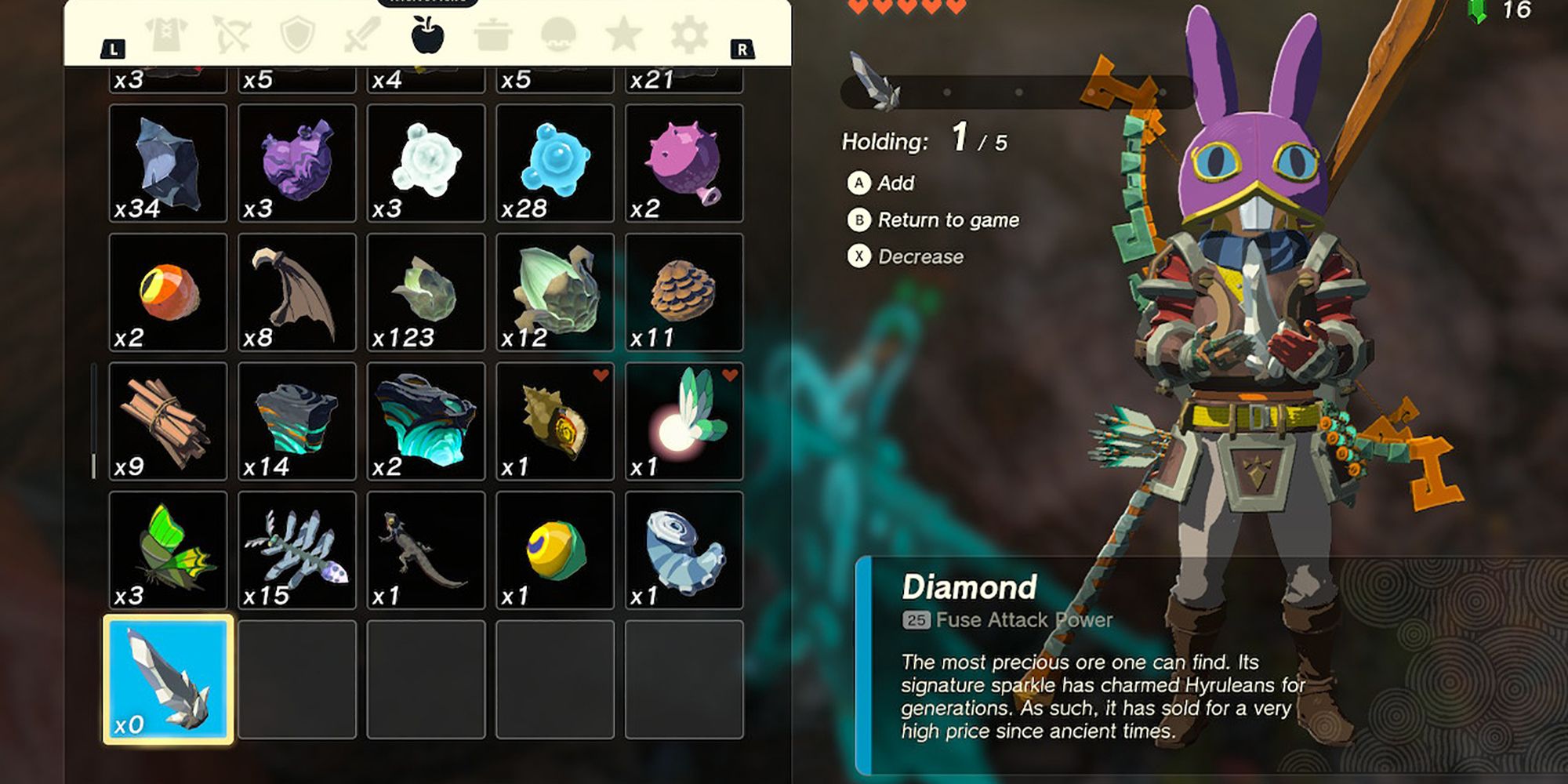 Zelda Tears of the Kingdom Where to Find Diamonds