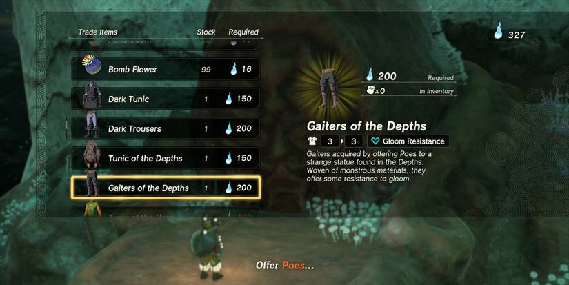 Legend of Zelda Tears Of The Kingdom - Looking Through The Shop Of A Bargainer Statue