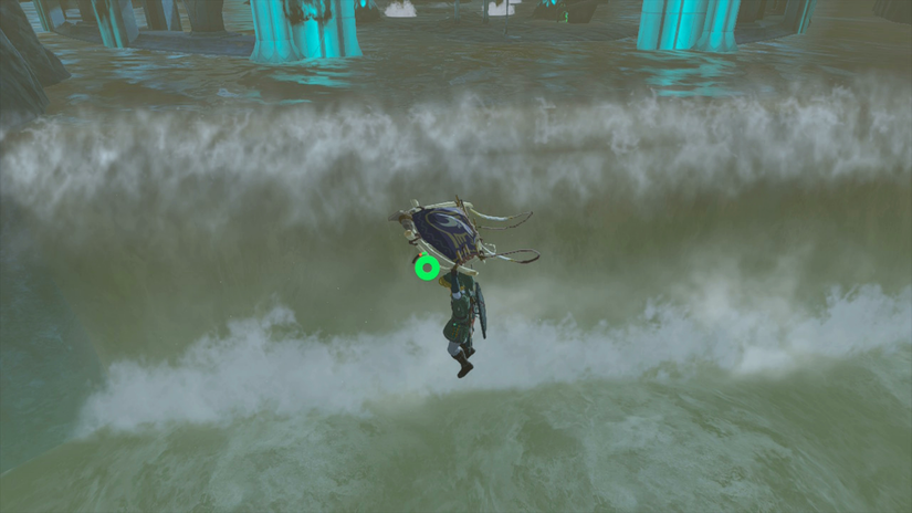 zelda tears of the kingdom vah ruta divine helm glider waterfall