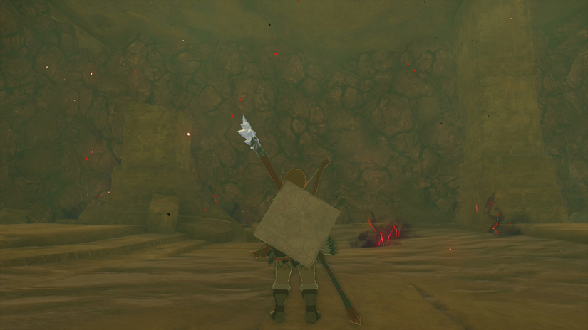 zelda tears of the kingdom west gerudo underground ruins rocks