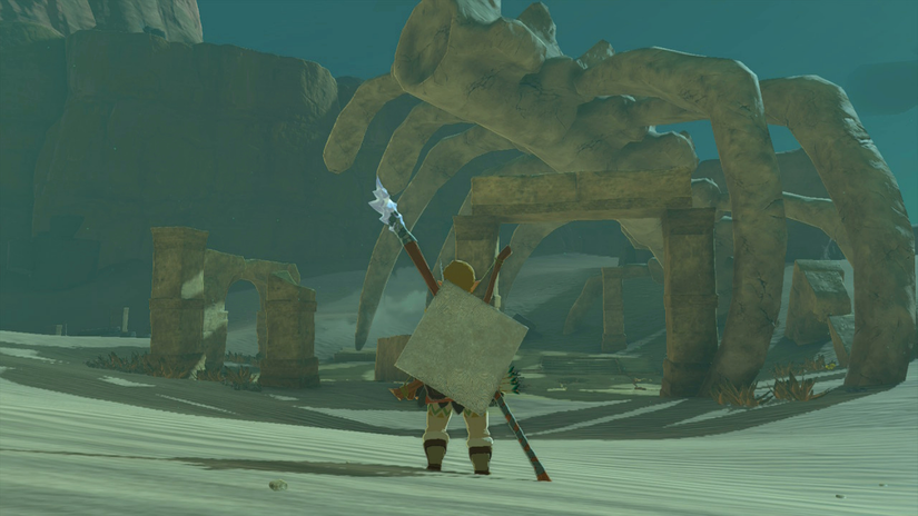zelda tears of the kingdom west gerudo underground ruins entrance