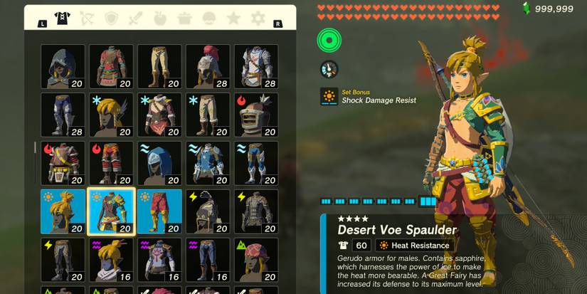 The Desert Voe Armor Set in The Legend of Zelda: Tears of the Kingdom
