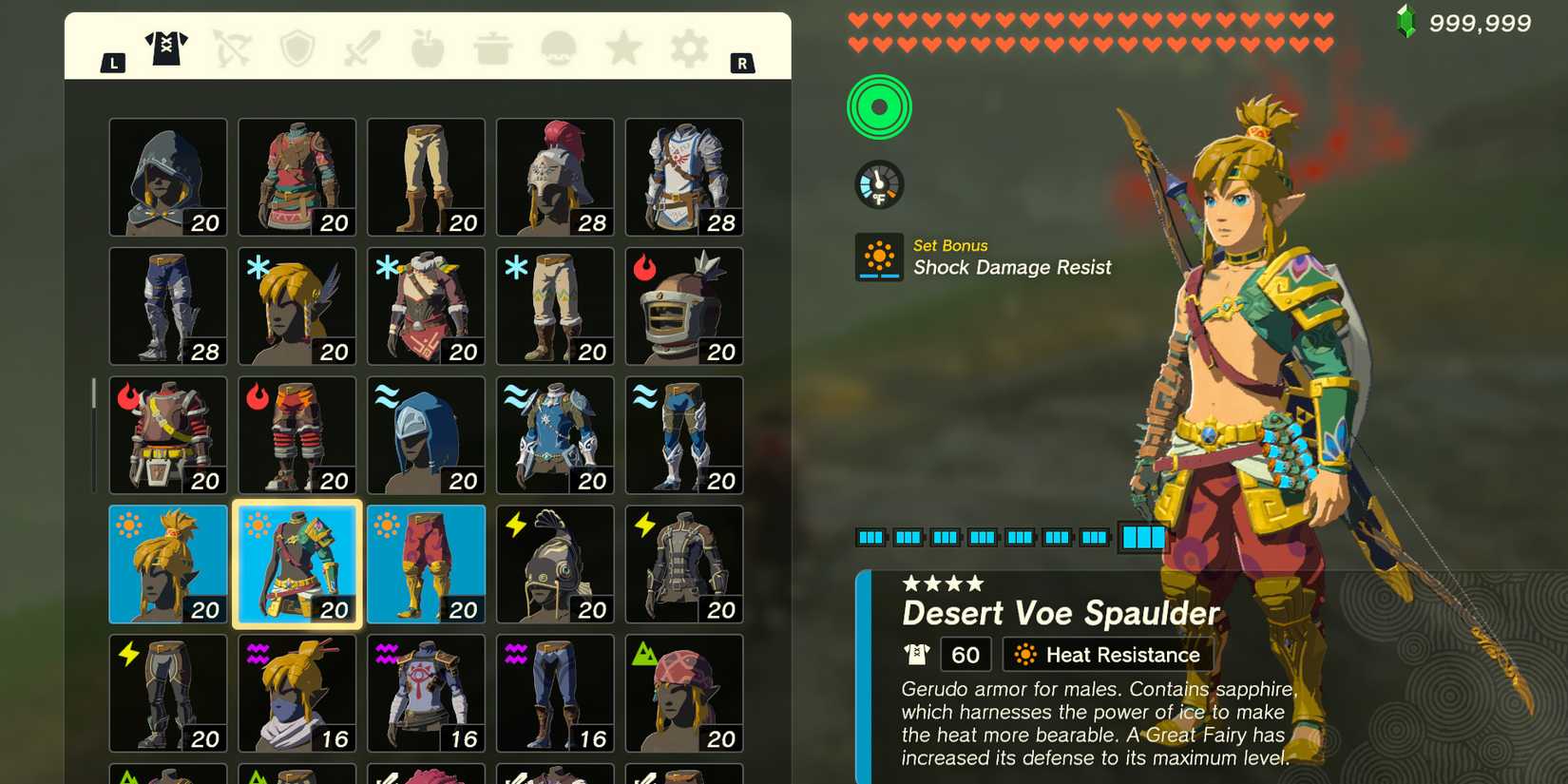 The Desert Voe Armor Set in The Legend of Zelda: Tears of the Kingdom