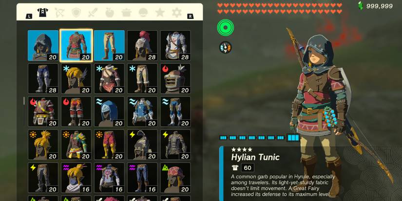 The Hylian Armor Set in The Legend of Zelda: Tears of the Kingdom