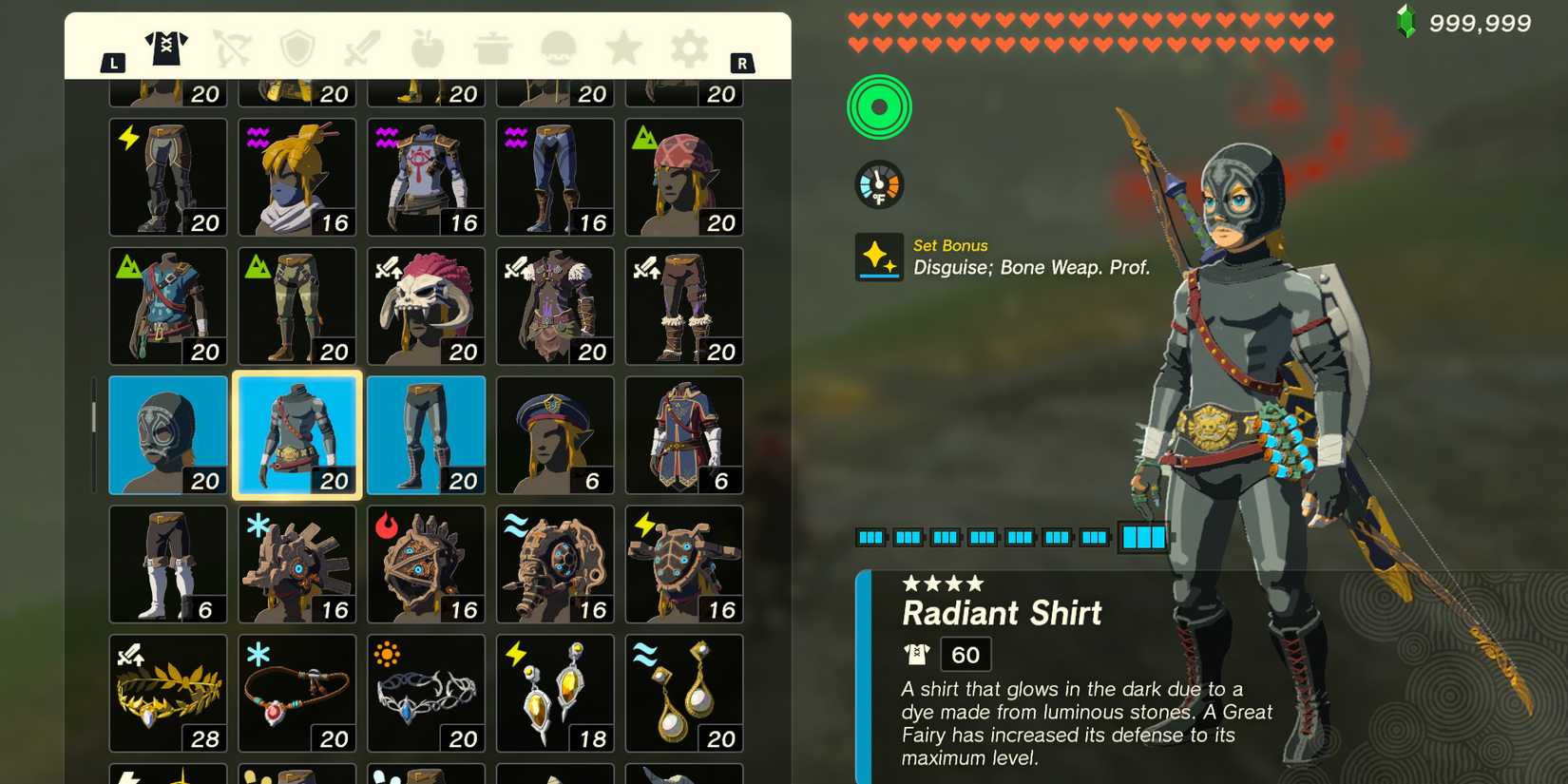 The Radiant Armor Set in The Legend of Zelda: Tears of the Kingdom