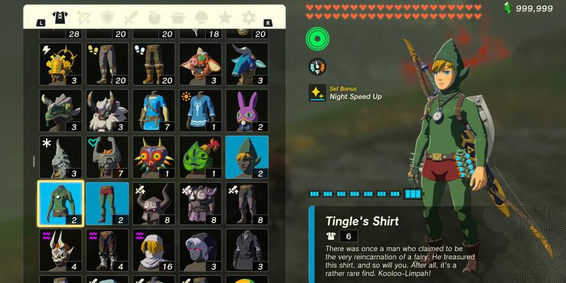 Tingle's Armor Set in The Legend of Zelda: Tears of the Kingdom