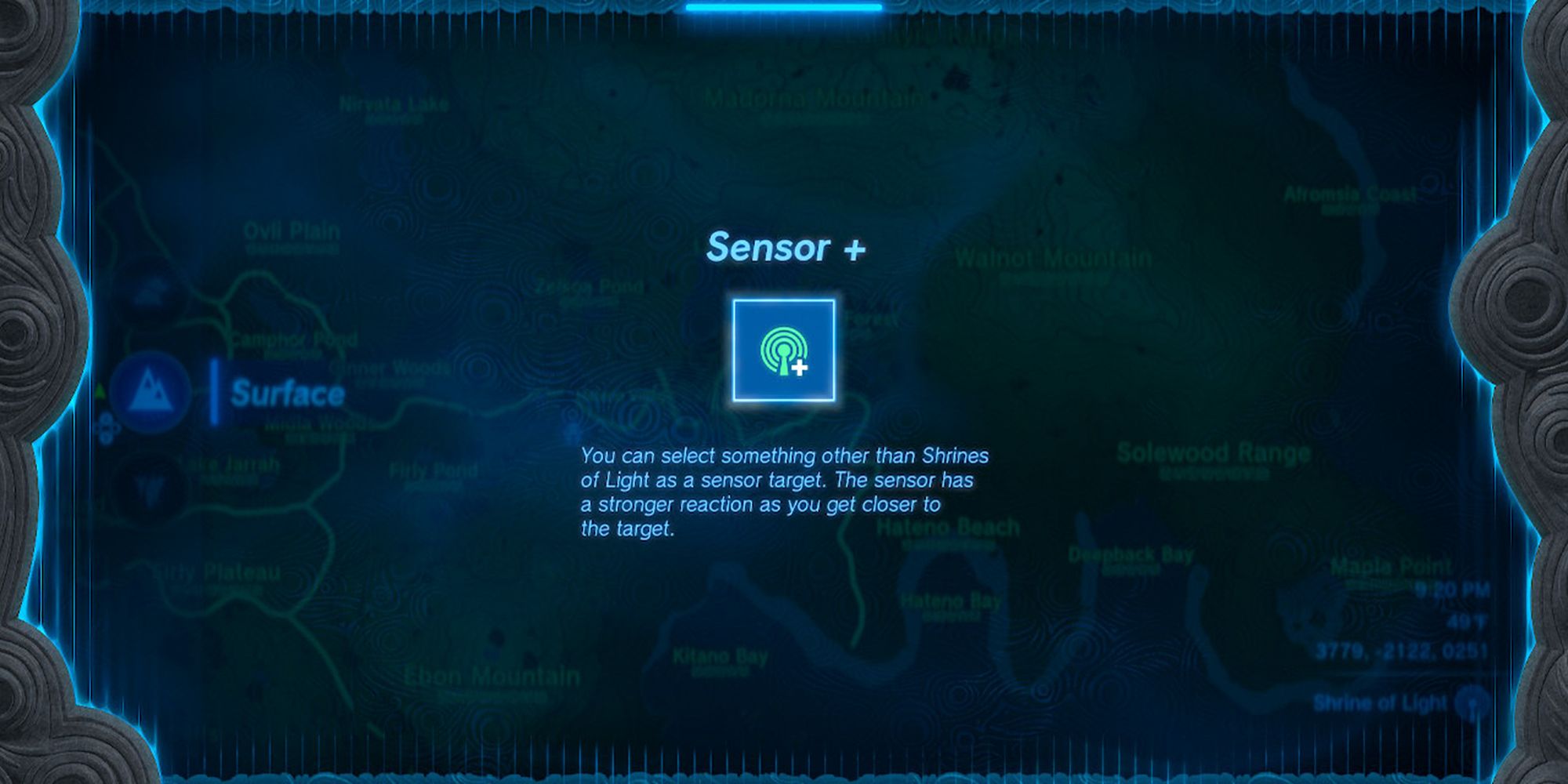 Account of Zelda Tears of the Kingdom - Unlocking Sensor+