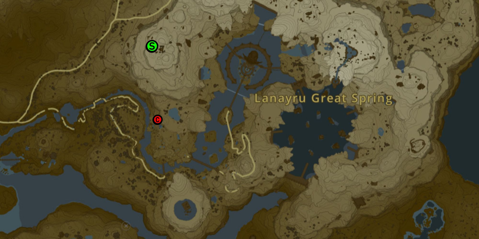 Legend of Zelda: Tears of the Kingdom Zora Spear waypoint locations