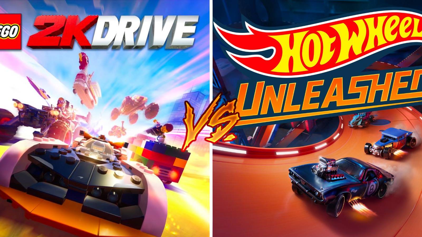 LEGO 2K Drive vs Hot Wheels Unleashed Track Builder
