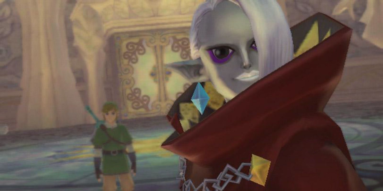 Link and Ghirahim in The Legend of Zelda: Skyward Sword