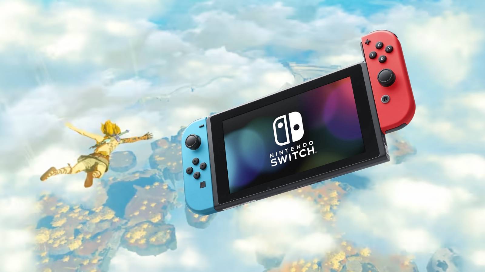 link diving sky islands totk switch png console