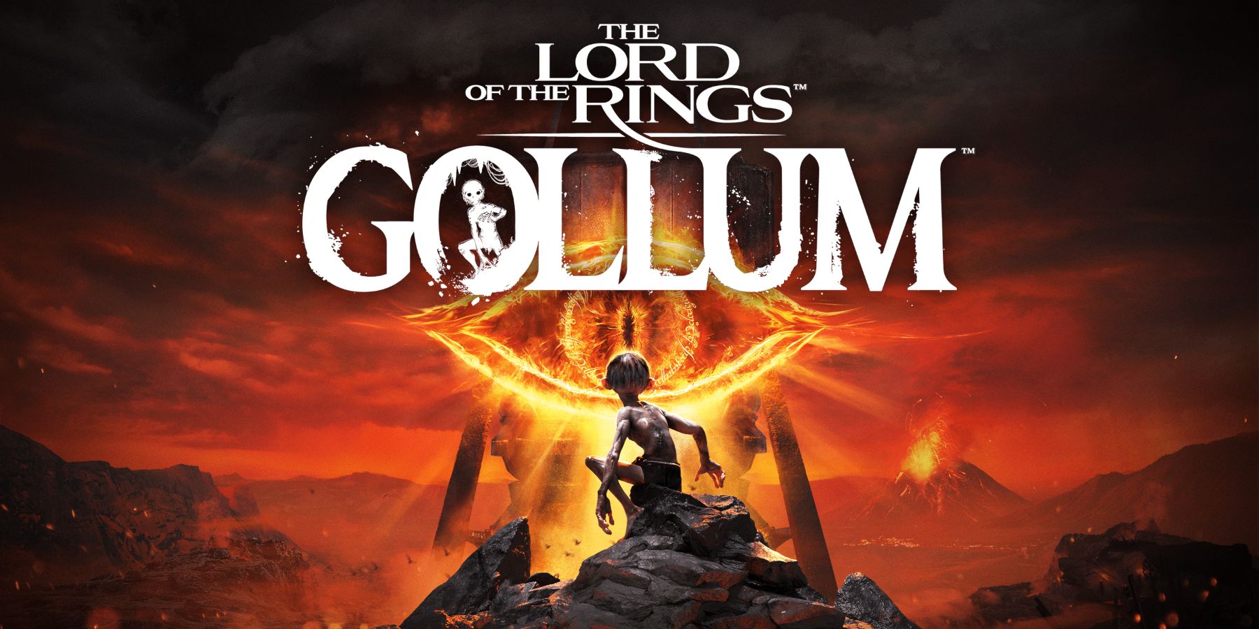 lord of the rings gollum title art eye of sauron