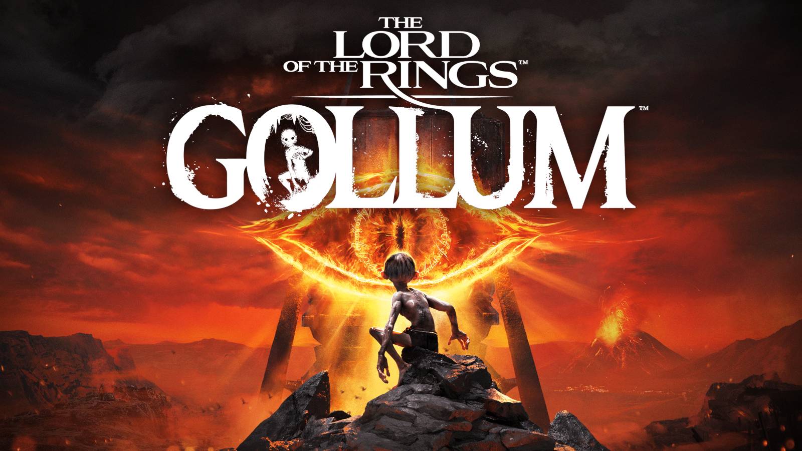 lord of the rings gollum title art eye of sauron