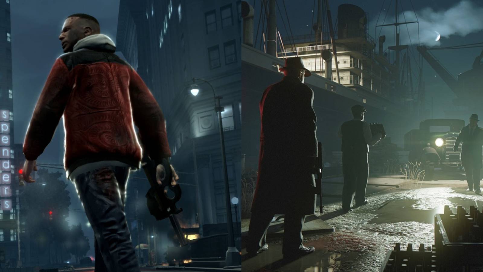 Luiz from GTA 4 and Tommy Angelo and crew in Mafia