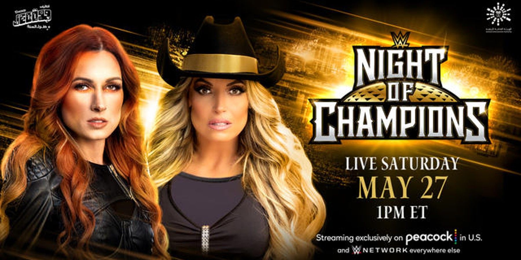 Becky Lynch and Trish Stratus Night of Champions 2023 graphic 