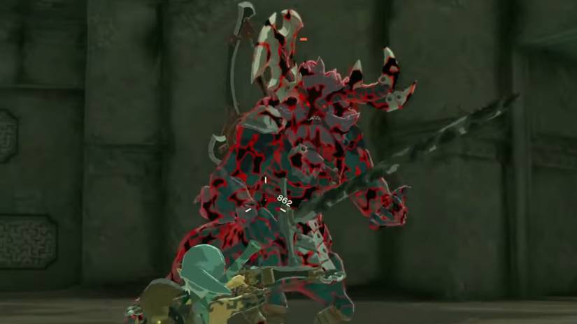 zelda tears of the kingdom gloom lynel blue-maned