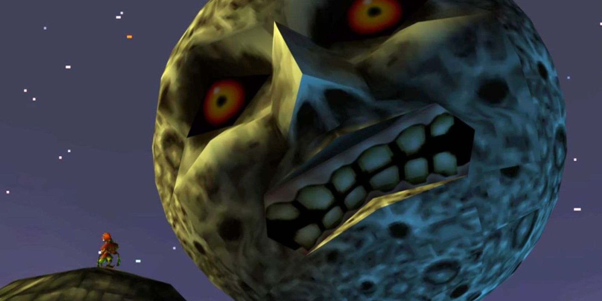 Skull Kid facing the Moon