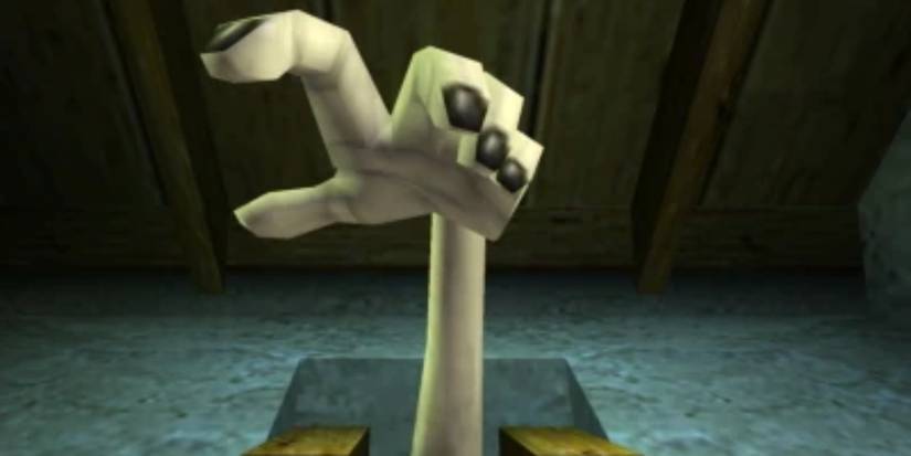 ???'s hand reaching out of a toilet