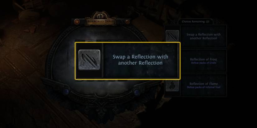 Map-Altering Reflections in the Mirrored Tablet