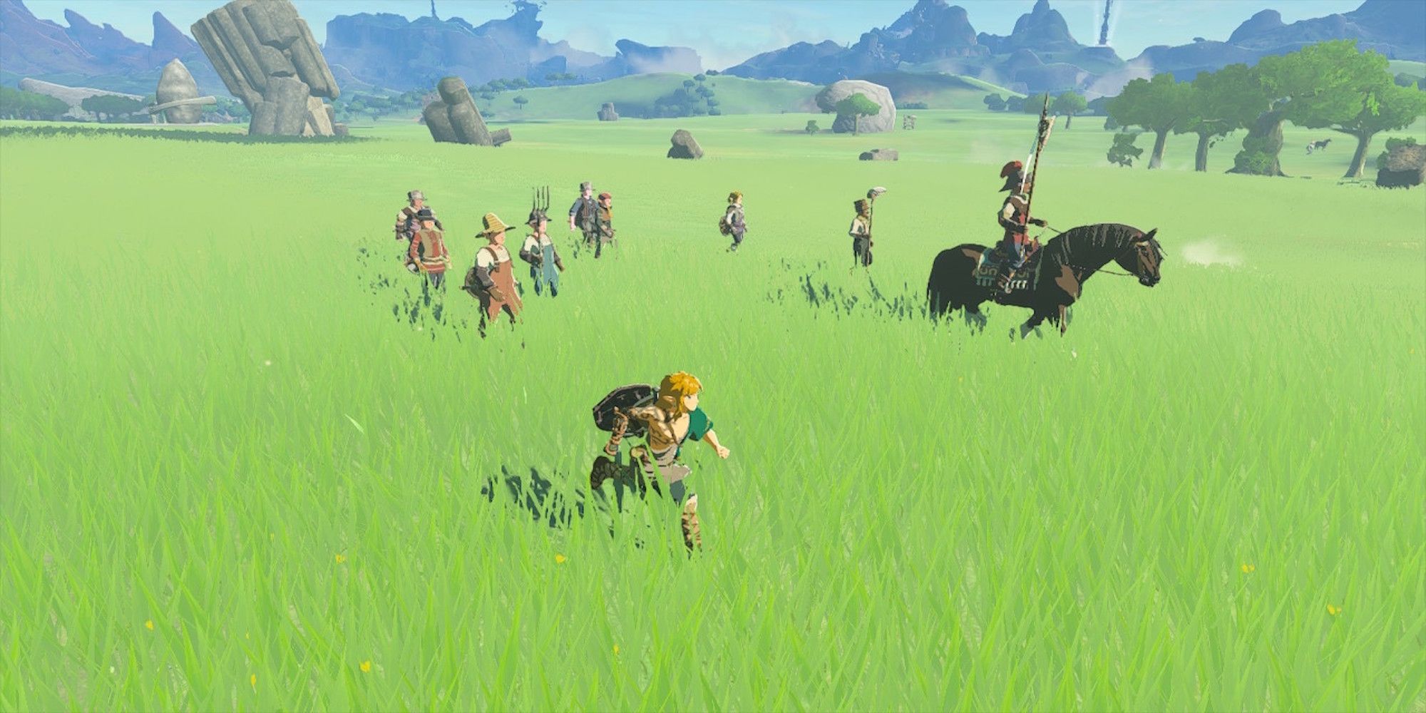 Marching into battle in The Legend of Zelda Tears of the Kingdom