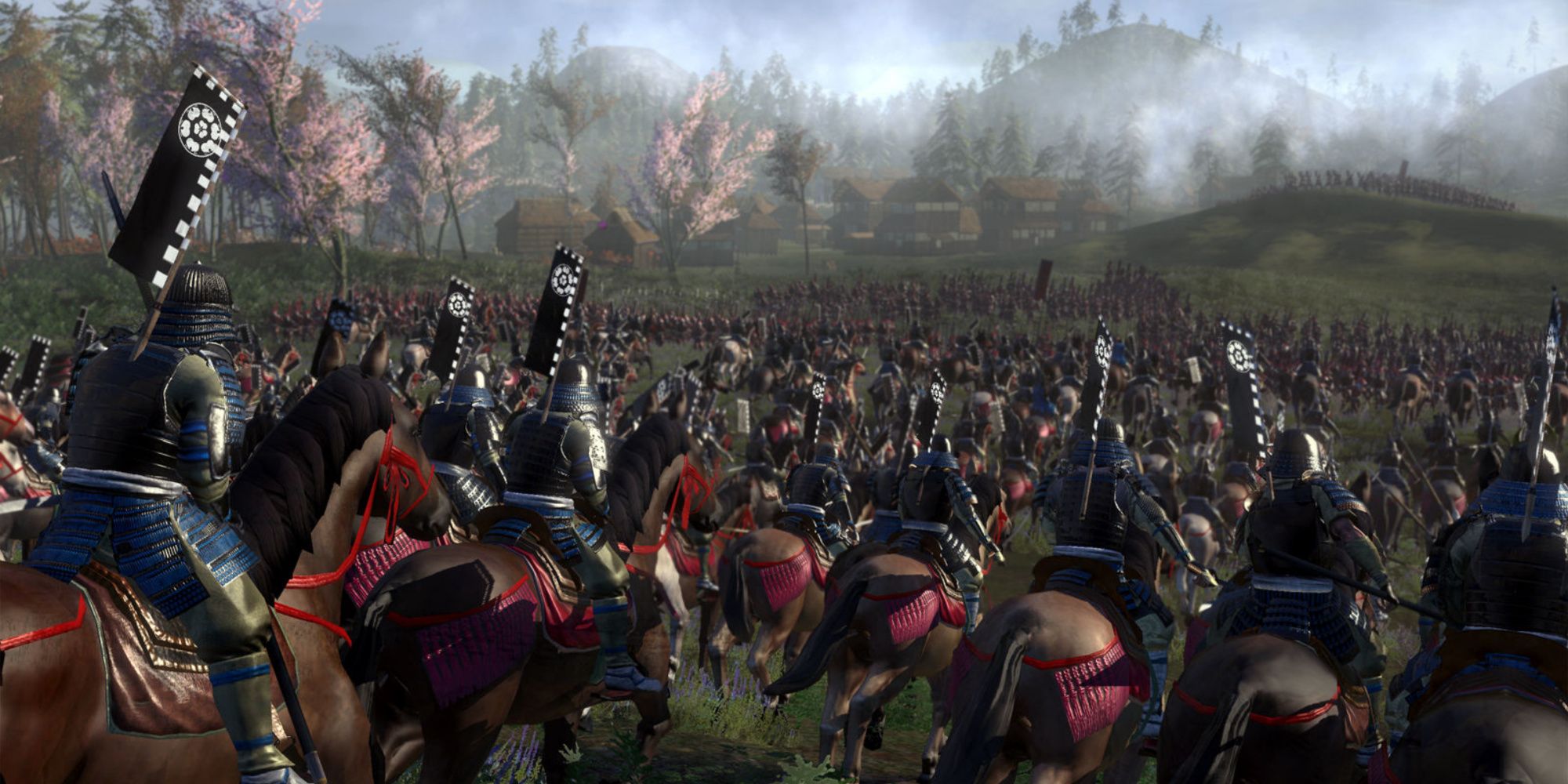 Marching into battle in Total War Shogun 2
