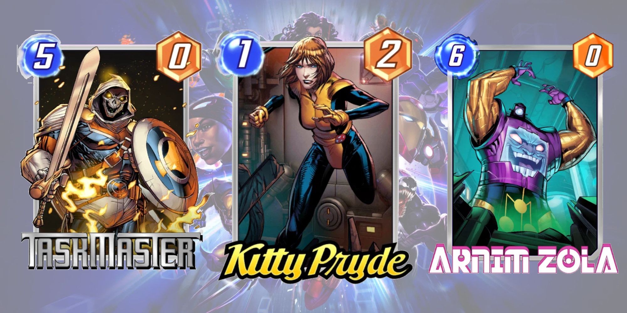Marvel Snap Kitty Pryde Broken Combos Taskmaster Arnim Zola