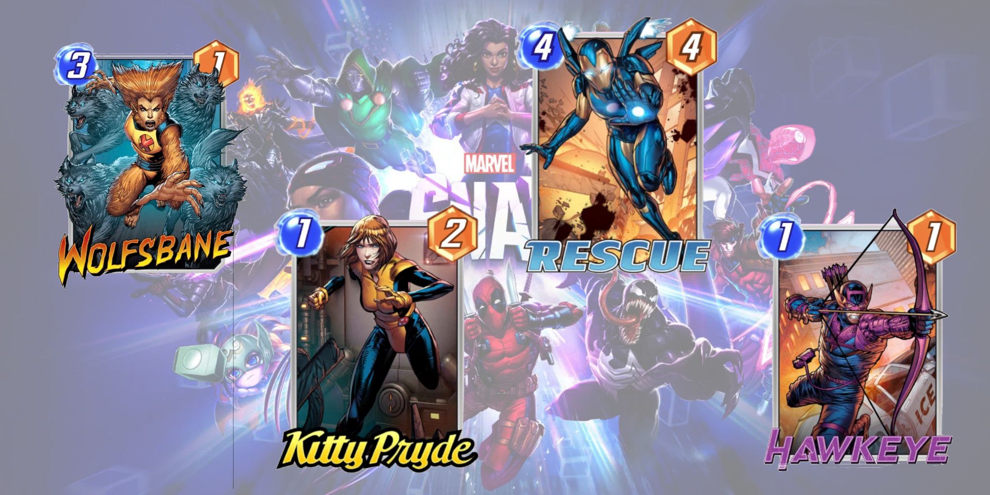 Marvel Snap Kitty Pryde Broken Combos Wolfsbane Rescue Hawkeye