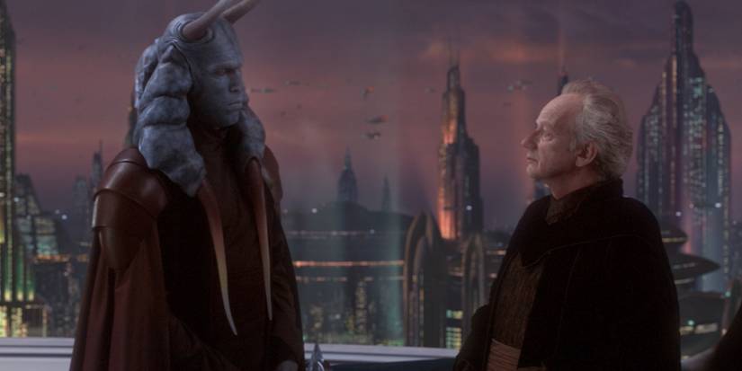 Mas Amedda and Palpatine in Star Wars: Attack of the Clones