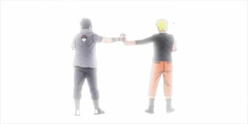 Naruto and Sasuke Use Combined Hand Signs