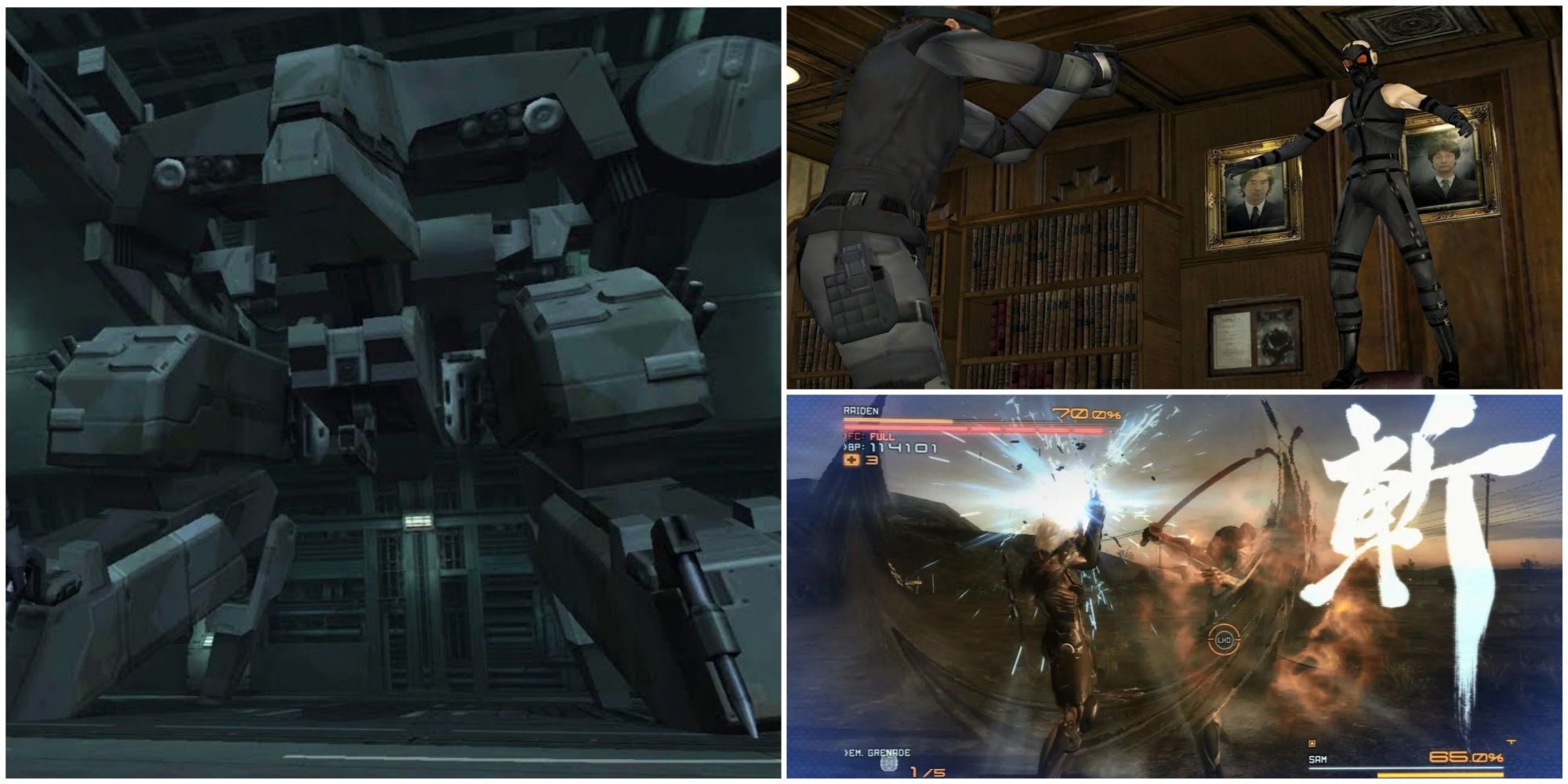 Metal Gear Best Bosses- Metal Gear REX Psycho Mantis Jetstream Sam