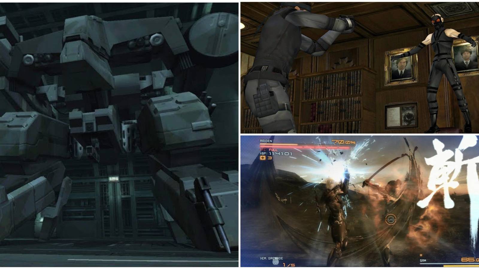 Metal Gear Best Bosses- Metal Gear REX Psycho Mantis Jetstream Sam