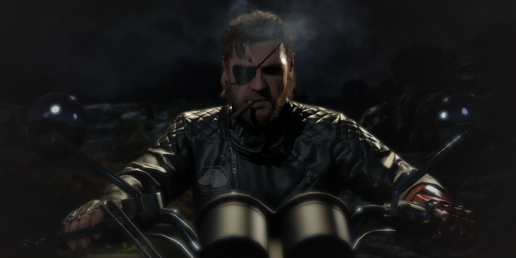 Metal Gear Solid 5 Phantom Pain Venom Snake on motorcycle