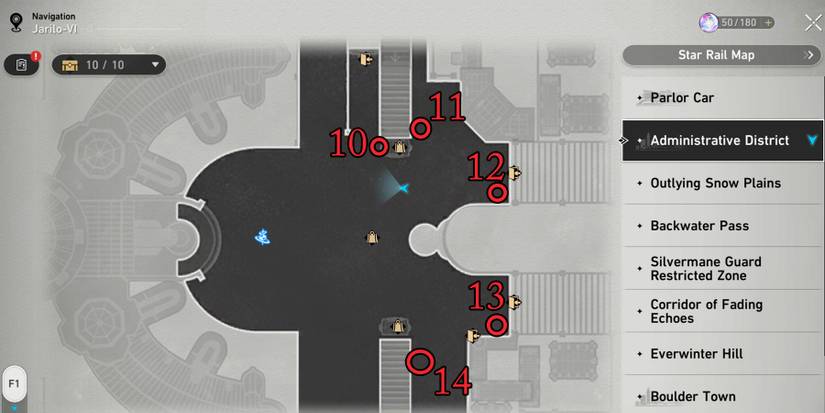 middle administrative district trash cans location in honkai star rail