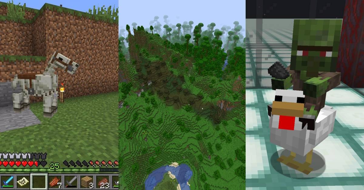 Minecraft Baby Zombie Pigman Riding A Chicken