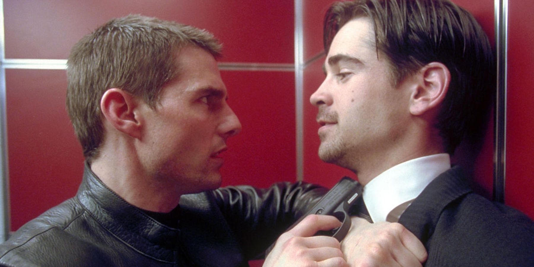 Tom Cruise and Colin Farrell in Minority Report