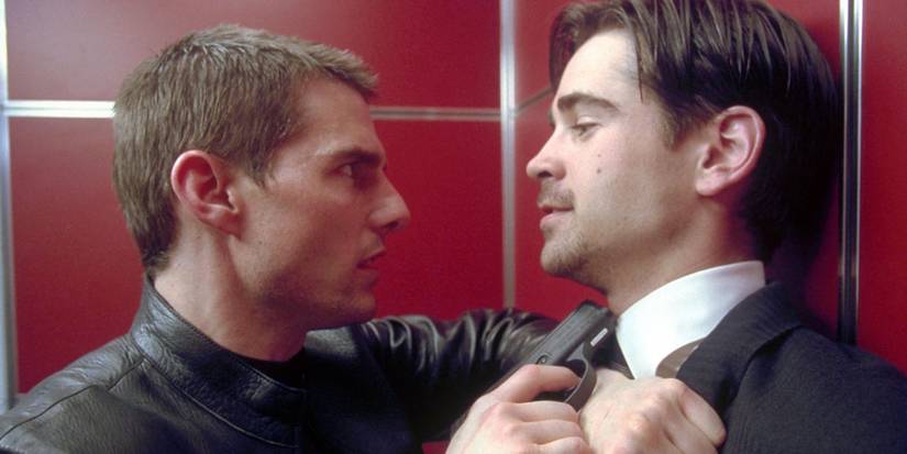 Tom Cruise and Colin Farrell in Minority Report