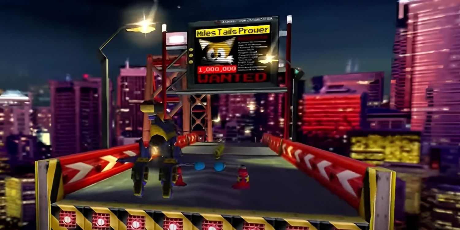 Tails reaching a checkpoint in Mission Street