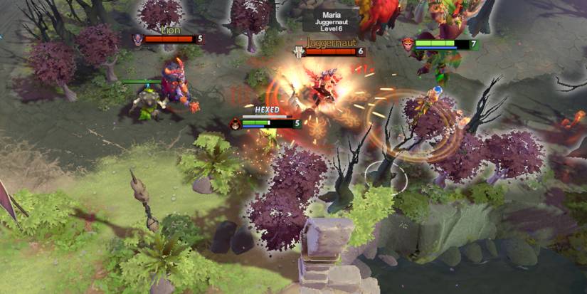 Monkey King jumps off a treetop to deal damage to his enemies